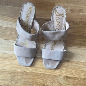 Sam Edelman Beige Block Heels